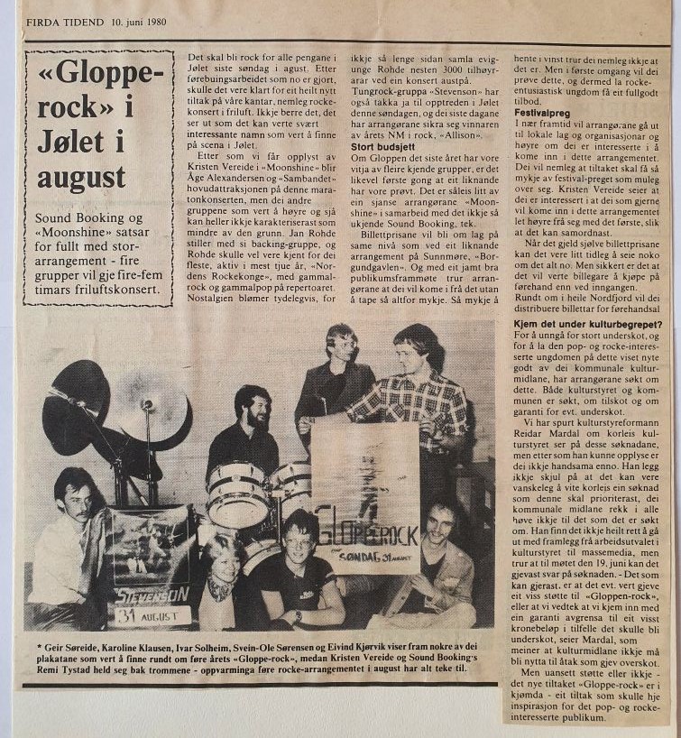 Glopperock 1980 i Jølet i august